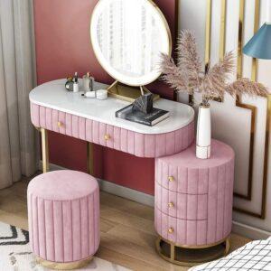 bàn trang điểm chân sắt nhỏ