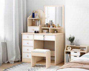 bàn trang điểm kết hợp decor