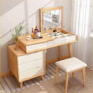 bàn trang điểm kiêm tủ đầu giường