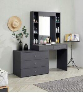 Bàn trang điểm gỗ nguyên tấm hiện đại – Biểu tượng của sự giao thoa giữa cổ điển và hiện đại 2025 bàn trang điểm gỗ nguyên tấm hiện đại