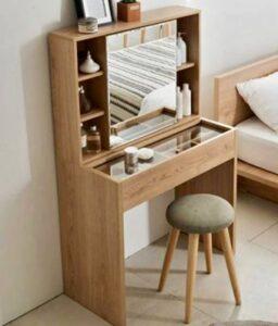 bàn trang điểm gỗ pallet nhỏ gọn