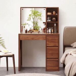 bàn trang điểm gỗ pallet phong cách rustic