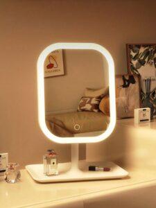 bàn trang điểm gương gập có đèn led