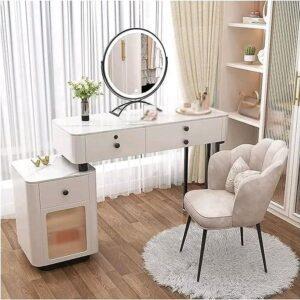 bàn trang điểm gương gập dễ lắp đặt