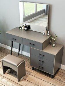 bàn trang điểm gương gập phong cách hiện đại
