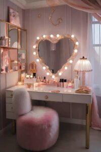 Bàn trang điểm gương hình trái tim giá rẻ: Lựa chọn hợp túi tiền 2025 bàn trang điểm gương hình trái tim giá rẻ