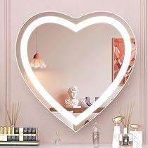 bàn trang điểm gương trái tim có đèn LED