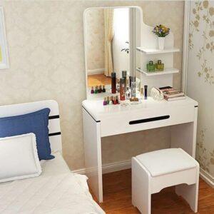 Bàn trang điểm kiểu khối hộp cho phòng nhỏ – Giải pháp tối ưu không gian sống hiện đại 2025 bàn trang điểm kiểu khối hộp cho phòng nhỏ