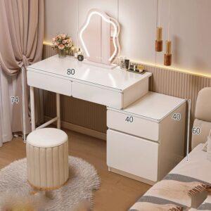 bàn trang điểm kiểu khối hộp đa năng