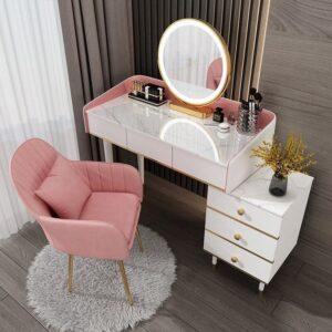 bàn trang điểm mặt đá marble hiện đại