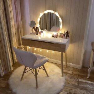 bàn trang điểm mặt đá marble nhỏ gọn