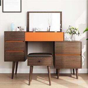 Bàn trang điểm từ gỗ tái chế pallet: Ý Tưởng Decor Thân Thiện Môi Trường 2025 bàn trang điểm từ gỗ tái chế pallet