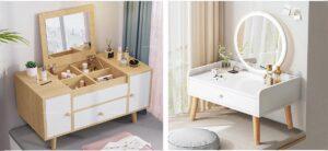 combo bàn trang điểm mini