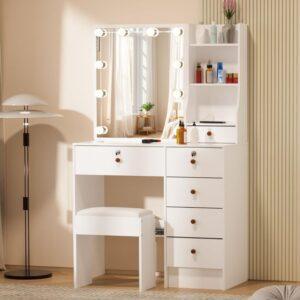 mẫu bàn trang điểm gỗ tự nhiên độc đáo