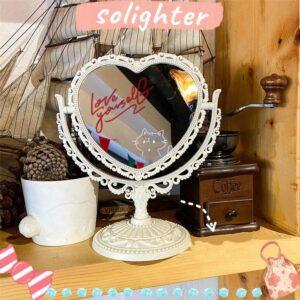 Top mẫu bàn trang điểm gương hình trái tim đẹp nhất 2025 mẫu bàn trang điểm gương hình trái tim