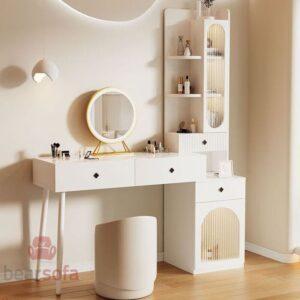 Mẫu bàn trang điểm kiểu khối hộp – Xu hướng nội thất năm 2025 không thể bỏ qua mẫu bàn trang điểm kiểu khối hộp