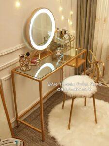 thiết kế bàn trang điểm nguyên khối
