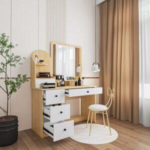 Bàn trang điểm gỗ MDF Hàn Quốc