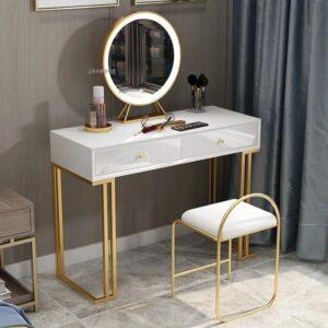 Bàn trang điểm gỗ MDF có đèn