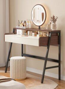 Bàn trang điểm gỗ MDF có gương