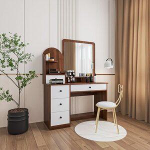 Bàn trang điểm gỗ MDF có ngăn kéo