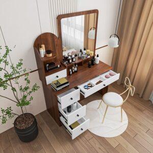 Bàn trang điểm gỗ MDF có ngăn kéo
