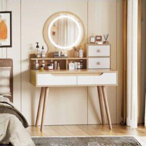 Bàn trang điểm gỗ MDF hiện đại