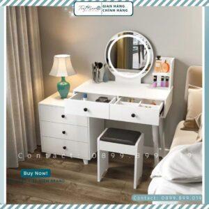 Bàn trang điểm gỗ MDF hiện đại