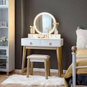 Bàn trang điểm gỗ MDF hiện đại