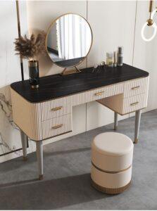 Bàn trang điểm gỗ MDF kiểu Hàn Quốc