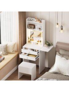 Bàn trang điểm gỗ MDF mini – Lựa chọn tối ưu cho phòng ngủ nhỏ 2025 Bàn trang điểm gỗ MDF mini