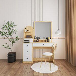 Bàn trang điểm gỗ MDF mini