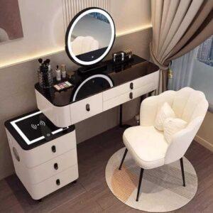 Bàn trang điểm gỗ MDF phong cách Bắc Âu