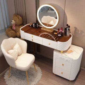 Bàn trang điểm gỗ MDF phong cách Bắc Âu