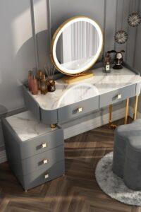 Bàn trang điểm gỗ MDF phong cách Bắc Âu