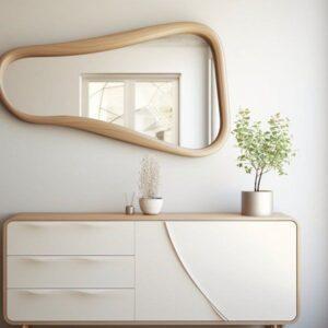 Bàn trang điểm gỗ MDF treo tường