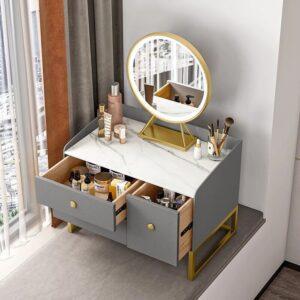 Bàn trang điểm gỗ nguyên tấm mini