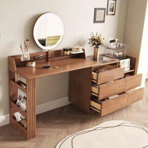 Bàn trang điểm gỗ pallet DIY