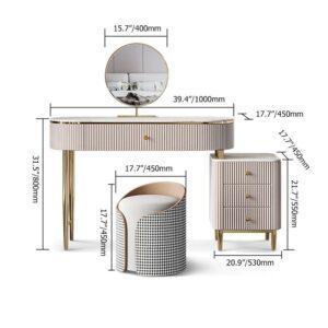 Bàn trang điểm gỗ pallet chân sắt