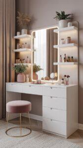 Bàn trang điểm gỗ pallet cho phòng ngủ