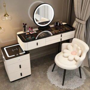 Bàn trang điểm gỗ pallet có đèn