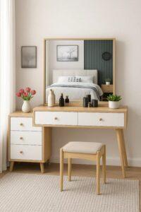 Bàn trang điểm gỗ pallet decor