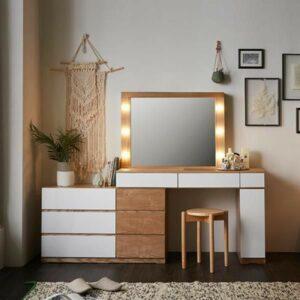 Bàn trang điểm gỗ pallet tự làm