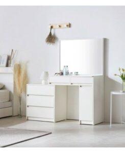 Bàn trang điểm nhỏ gọn tone trắng