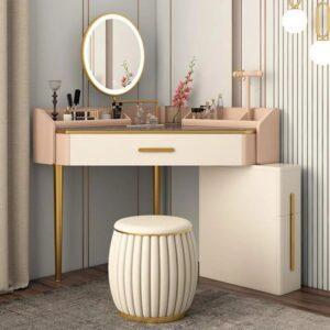 Bàn trang điểm viền đèn