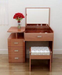 bàn trang điểm Boho mộc mạc