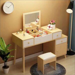 bàn trang điểm có bánh xe
