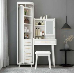 bàn trang điểm gương gập hiện đại