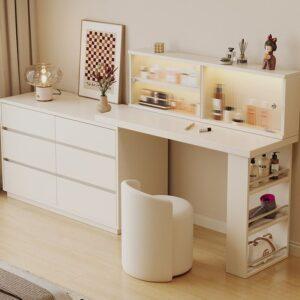 bàn trang điểm kết hợp kệ sách
