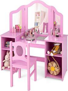 bàn trang điểm trẻ em DIY